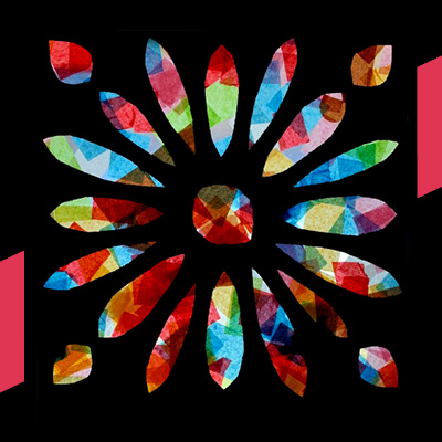 Papírból rózsa ablak