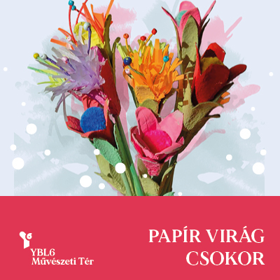 Papír virág csokor
